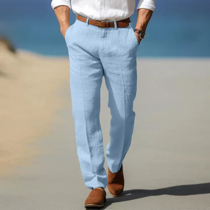 Santi - Pantaloni di Lino Leggeri per Giorni Caldi