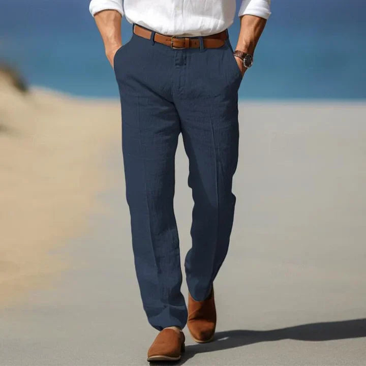 Santi - Pantaloni di Lino Leggeri per Giorni Caldi