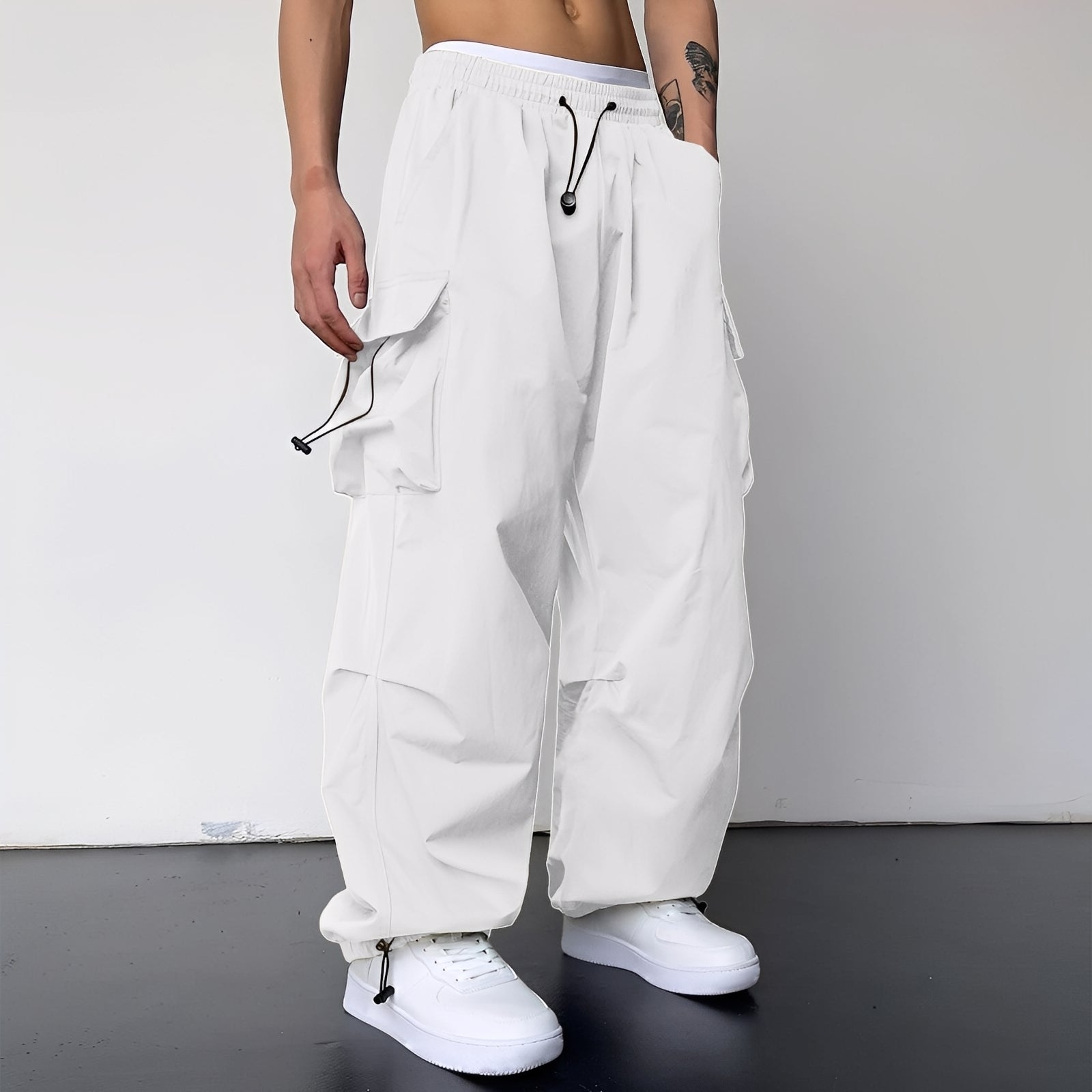Kaleb - Pantaloni Cargo Baggy Eleganti per Uomo