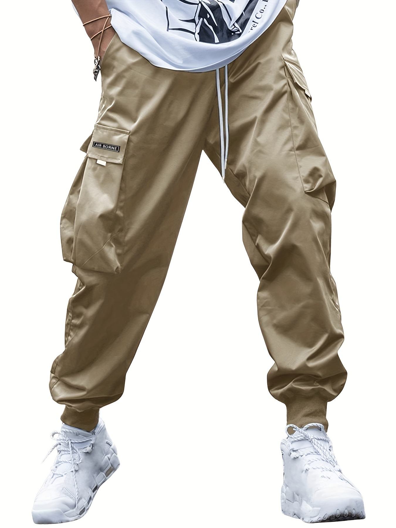 Morton - Pantaloni cargo estivi Hip-Hop per uomini