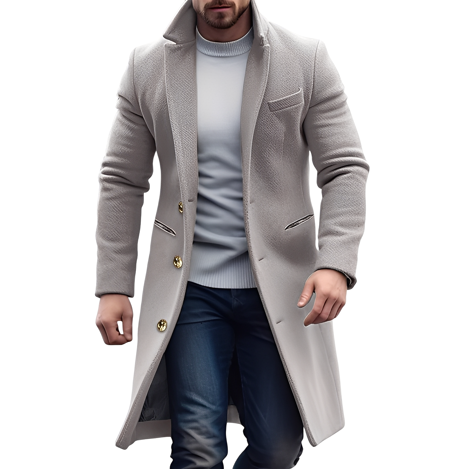 Reilly - Elegante Cappotto di Lana per Uomo