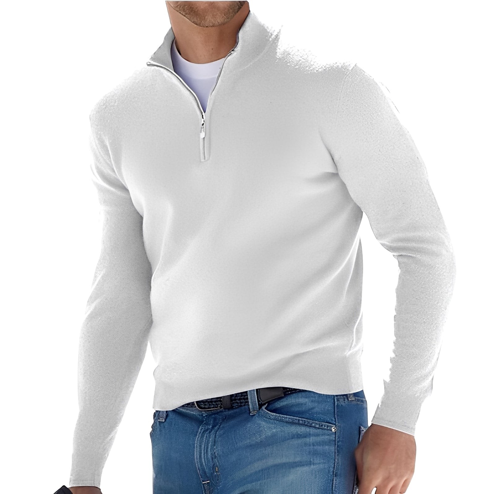 Eliott - Maglione in cashmere con zip per uomo