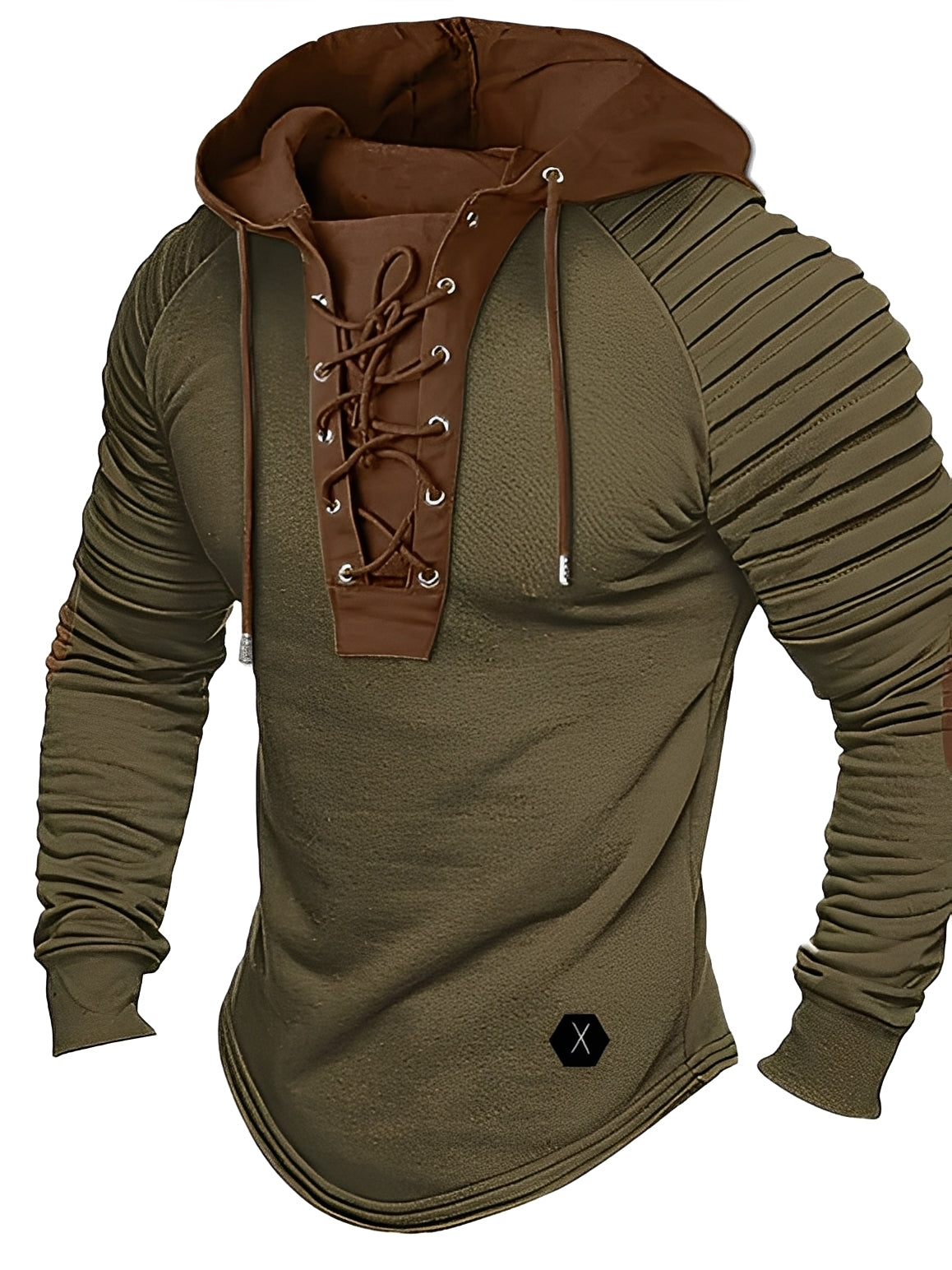 Durward - Maglione casual con cappuccio per uomo