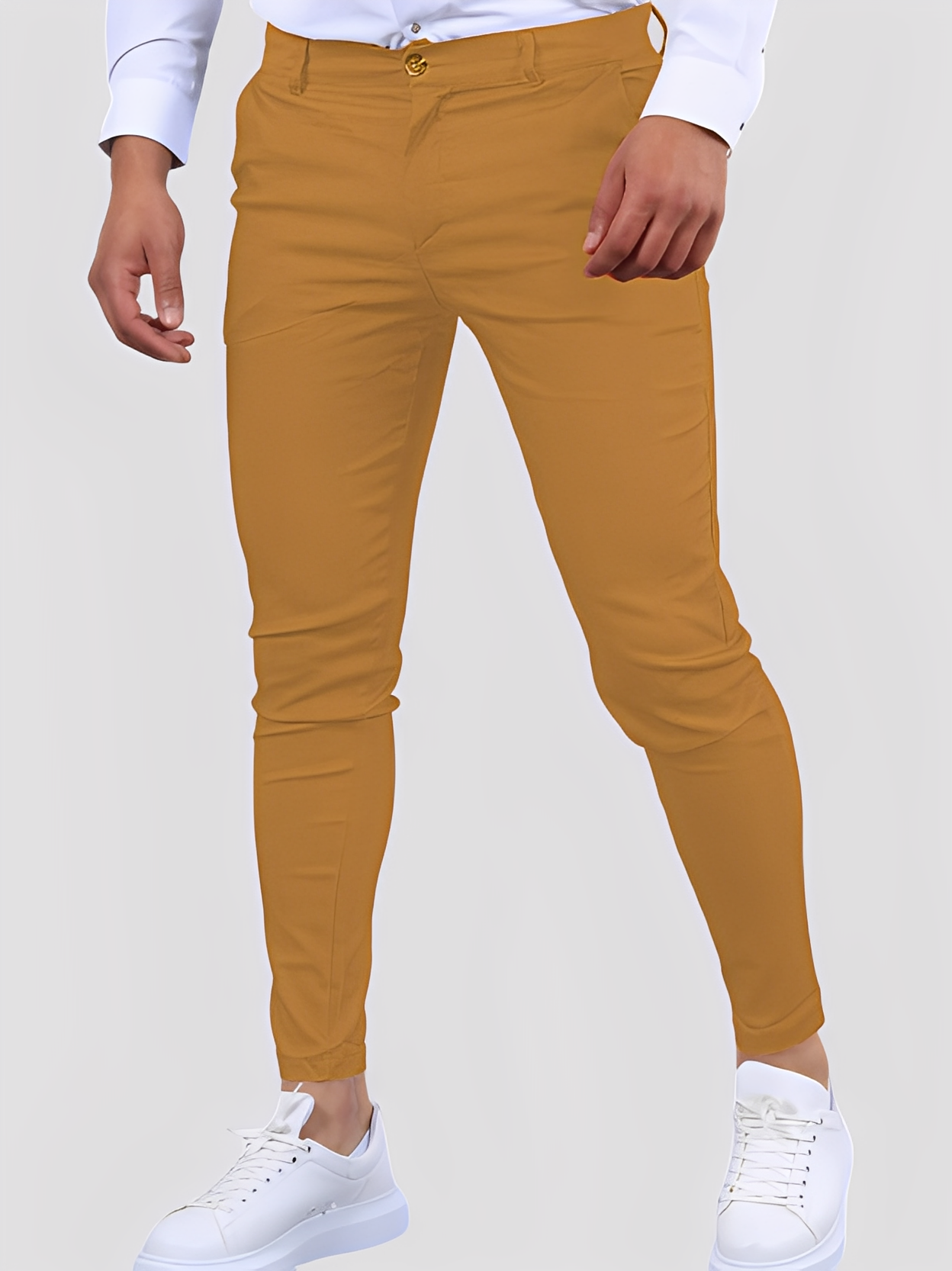 Shelton - Pantaloni stretch casual a aderenza per uomo