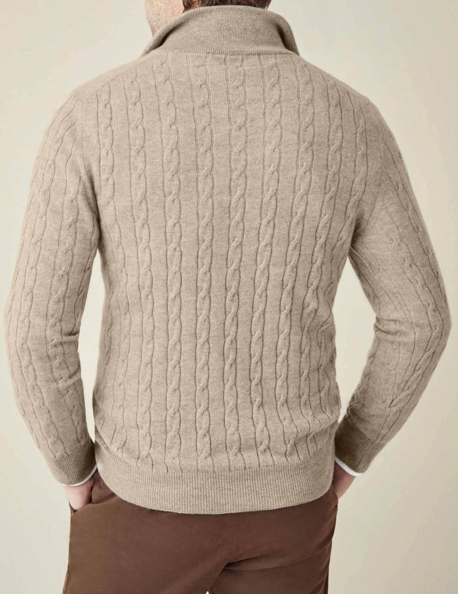 Zephyr - Maglione a trecce con zip