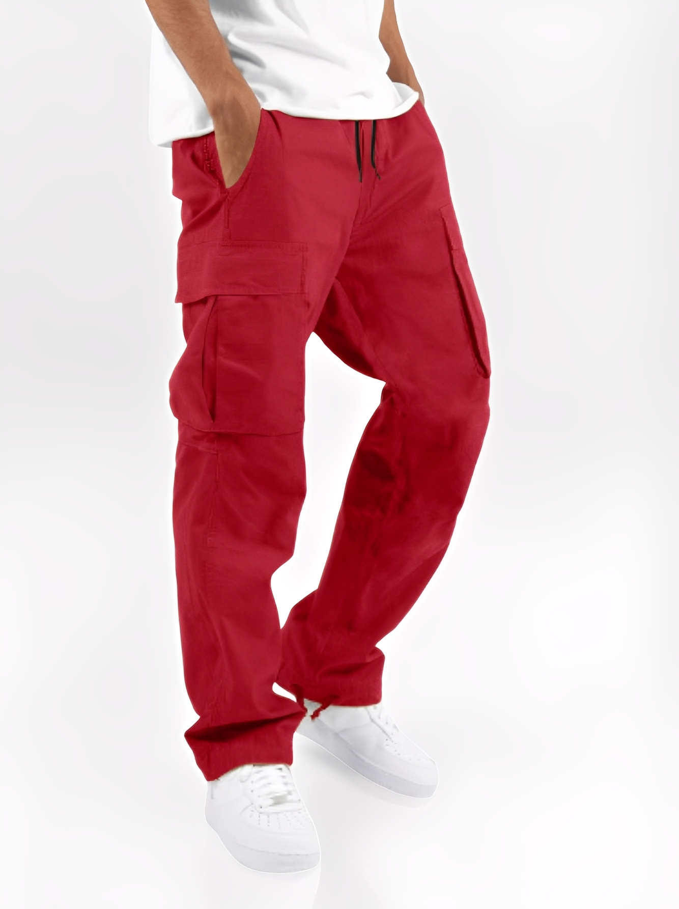 Cooper - Pantaloni cargo casual con coulisse per uomini