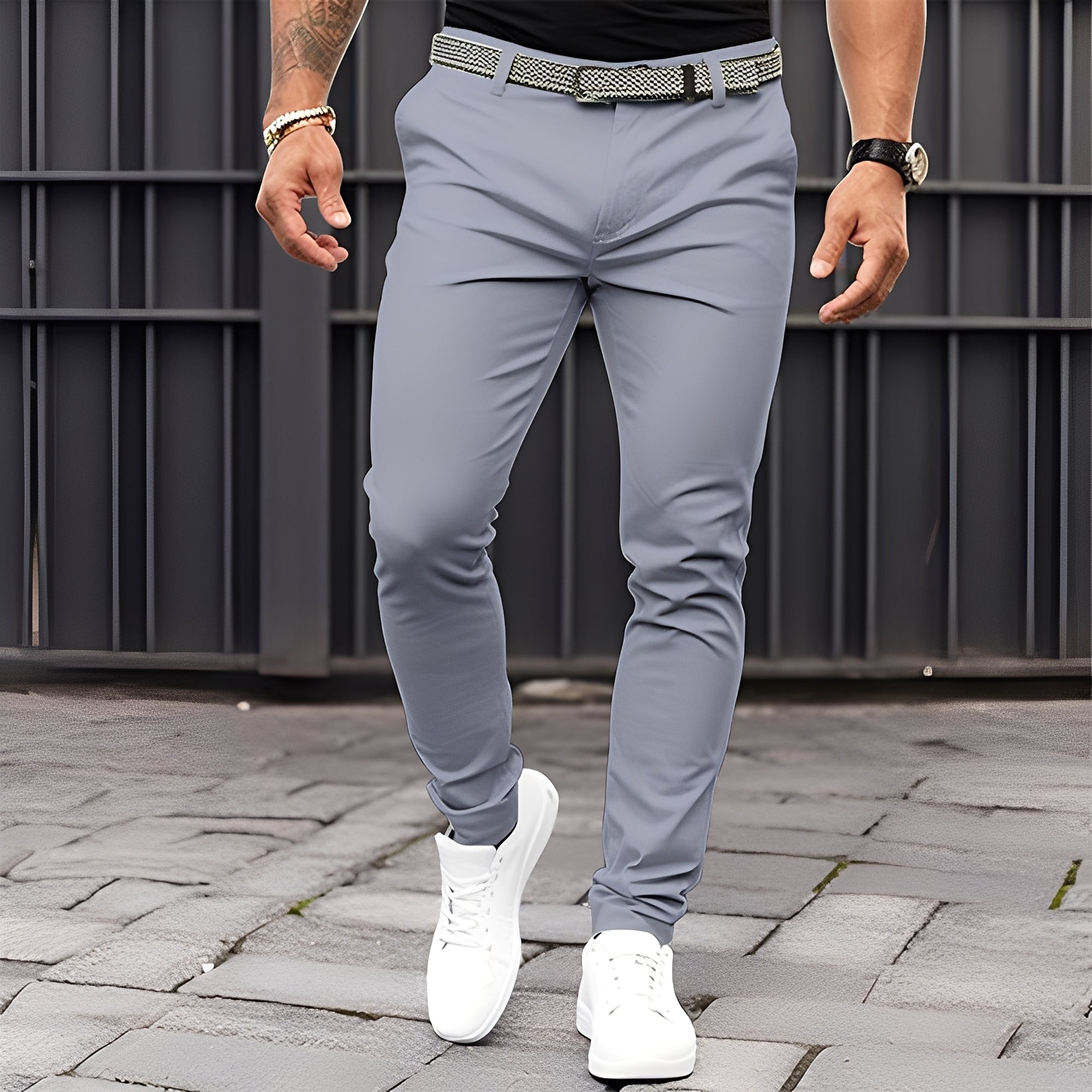 Raphael - Pantaloni casual a gamba stretta per uomini
