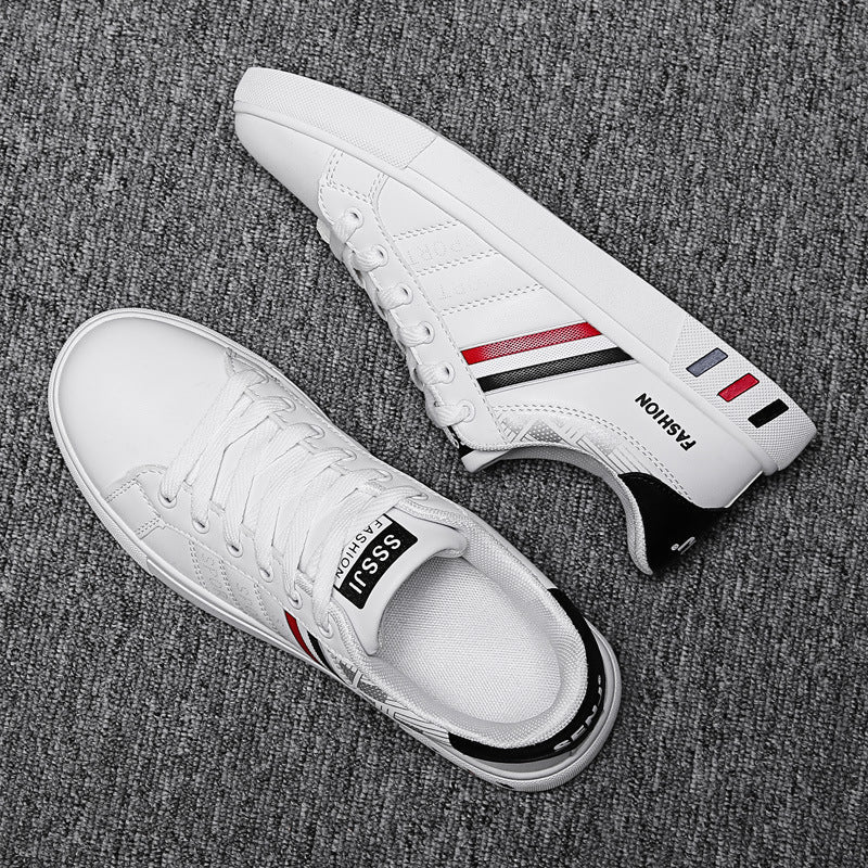 Noah - Bianche Scarpe da Uomo Casual con Strisce