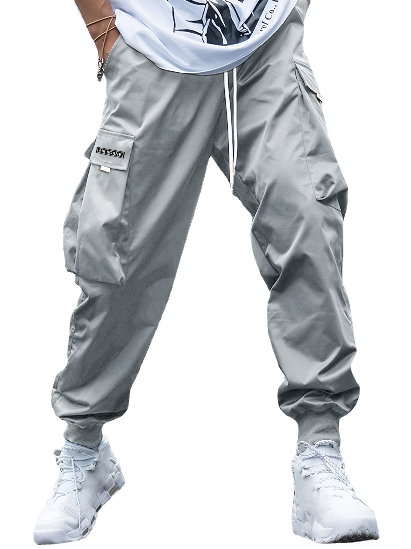 Morton - Pantaloni cargo estivi Hip-Hop per uomini