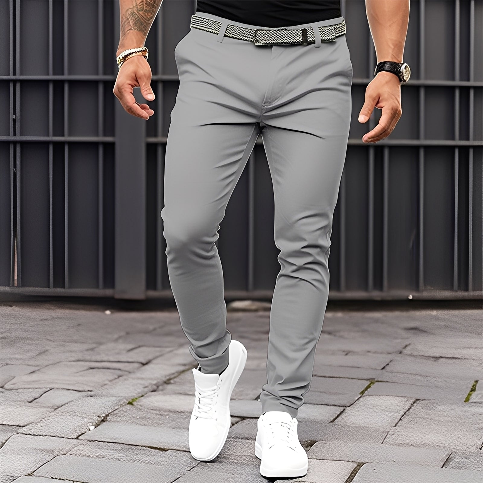 Raphael - Pantaloni casual a gamba stretta per uomini