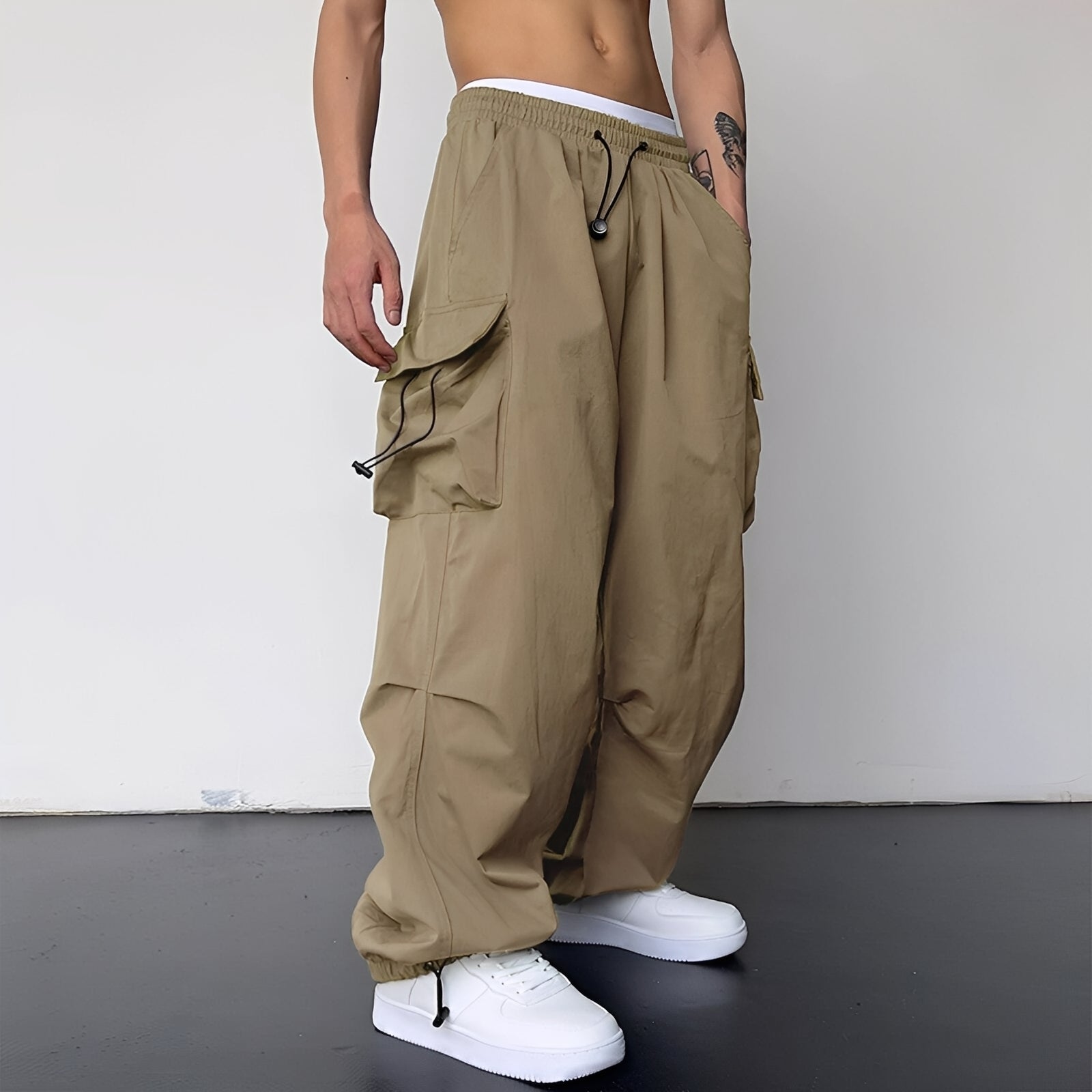 Kaleb - Pantaloni Cargo Baggy Eleganti per Uomo