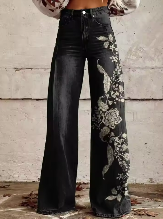 ECSLISSI - Pantaloni bohémien eleganti