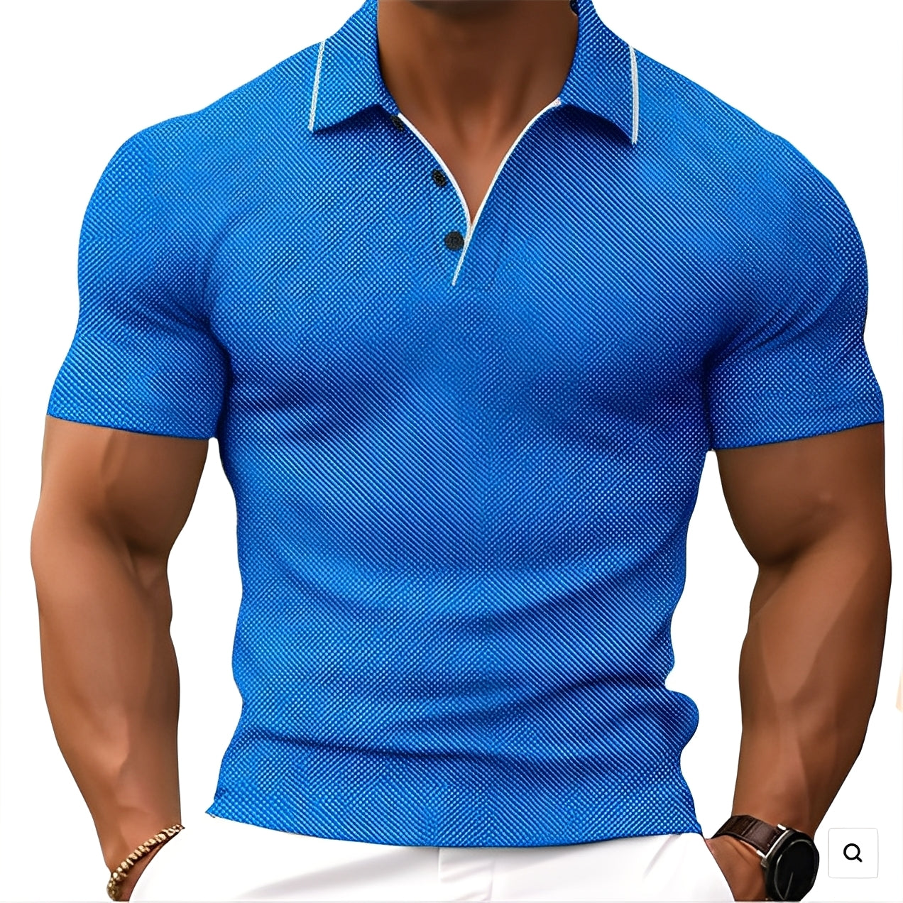 Florence - Polo casual con bottoni per uomo