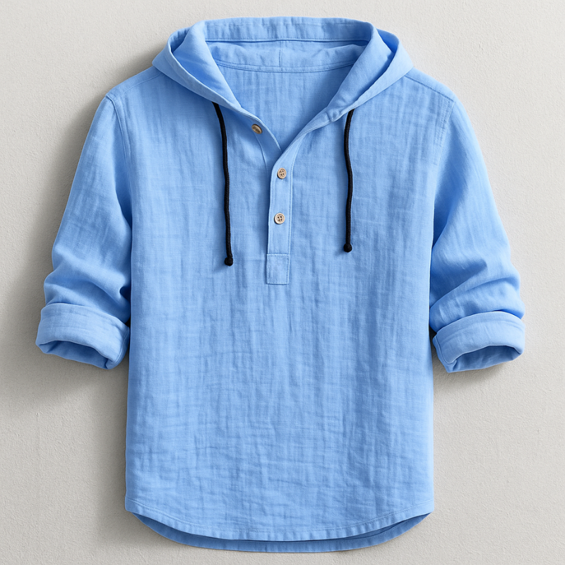 Lorenzo™ | Camicia con cappuccio in lino raffinato