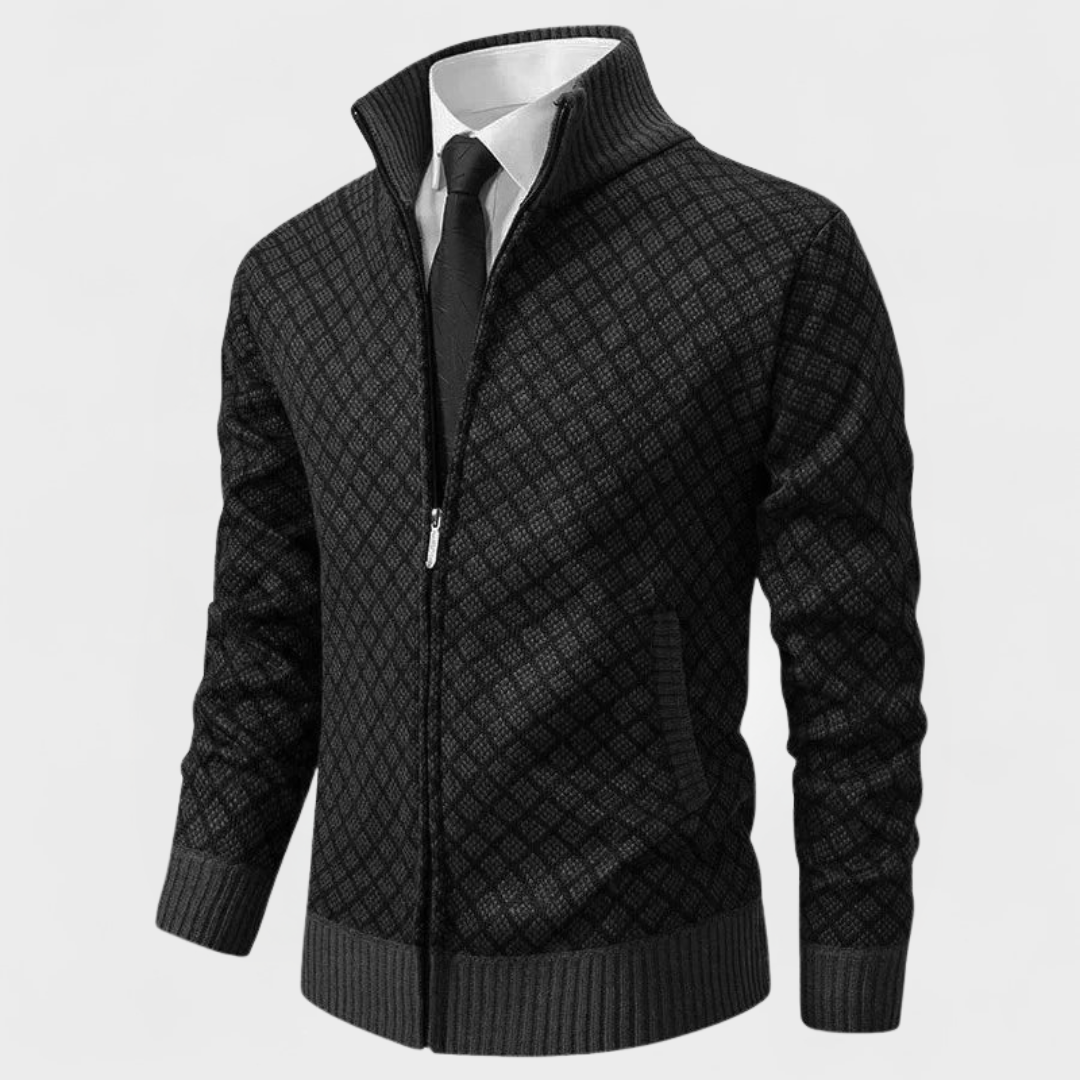 Caius | Maglione Zip-Up Strutturato Moderno
