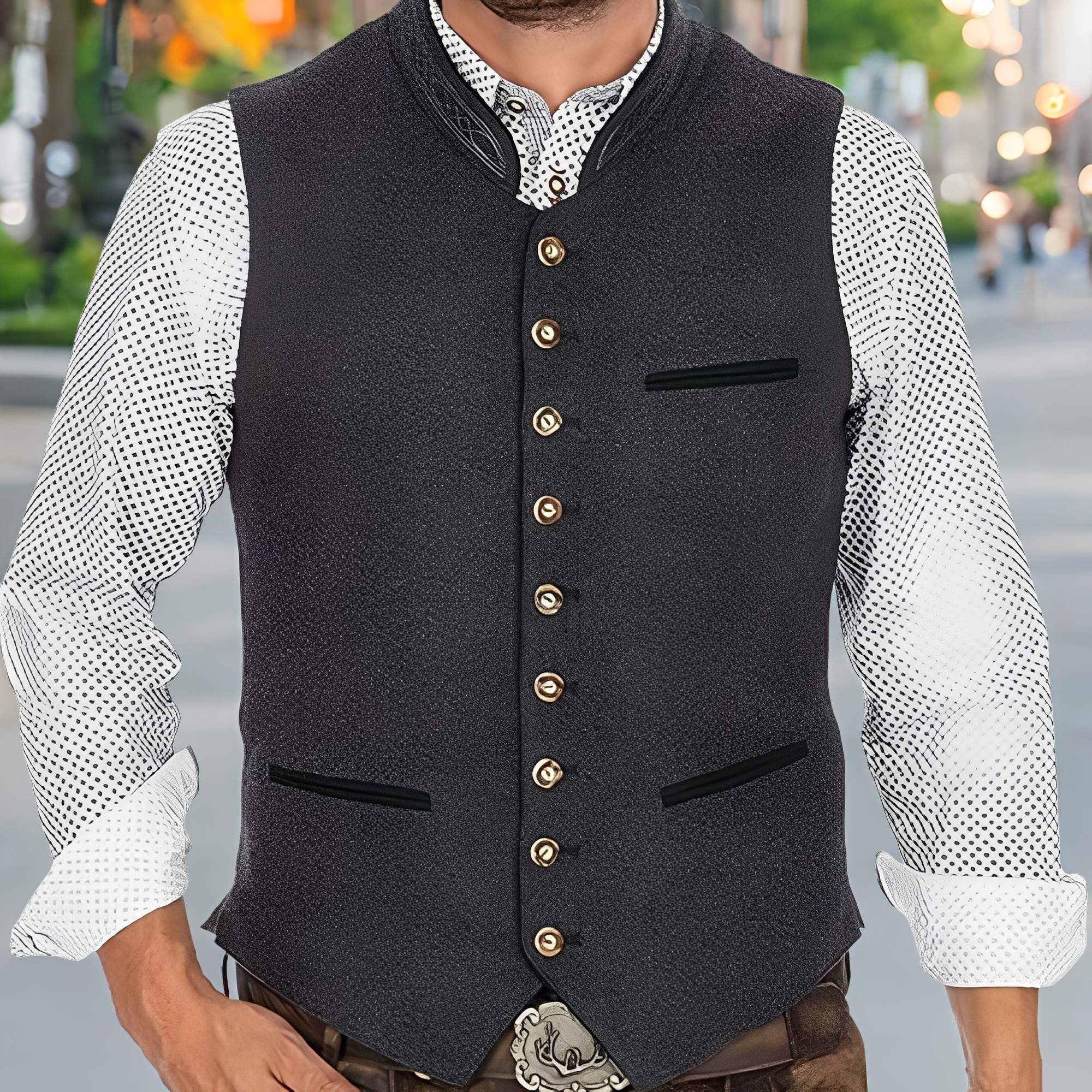 Madison - Moderna tradizionale gilet per uomini
