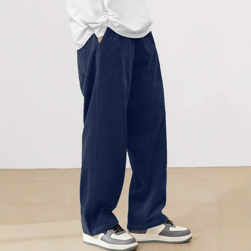 Kenrick - Pantaloni a coste dritti per uomo