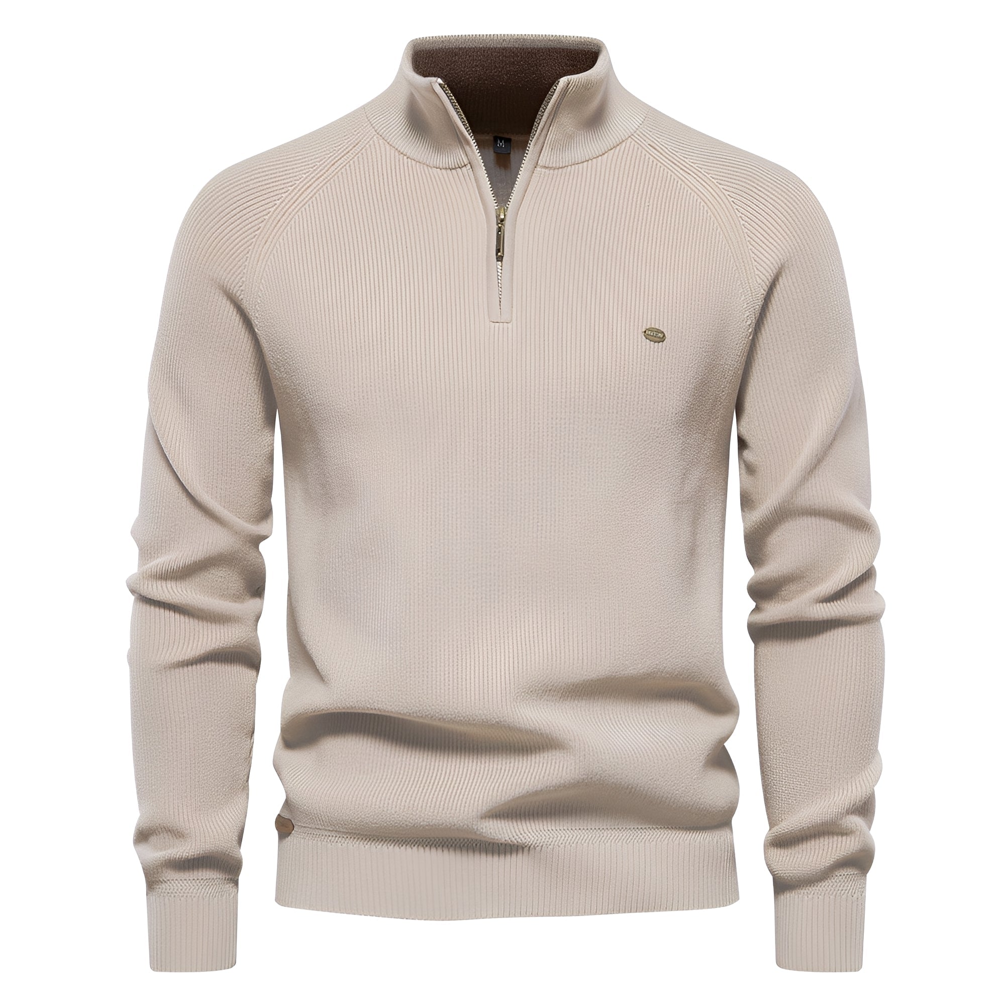 Royston - Maglione casual con zip a un quarto per uomo