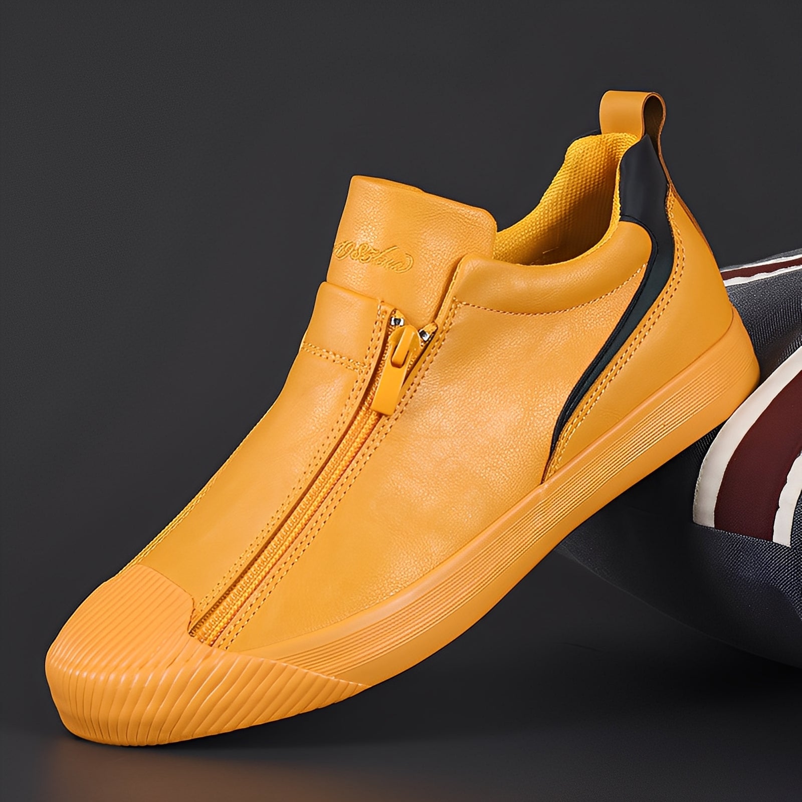 Jerred - Moderni Scarpe in Pelle con Zip per Uomo
