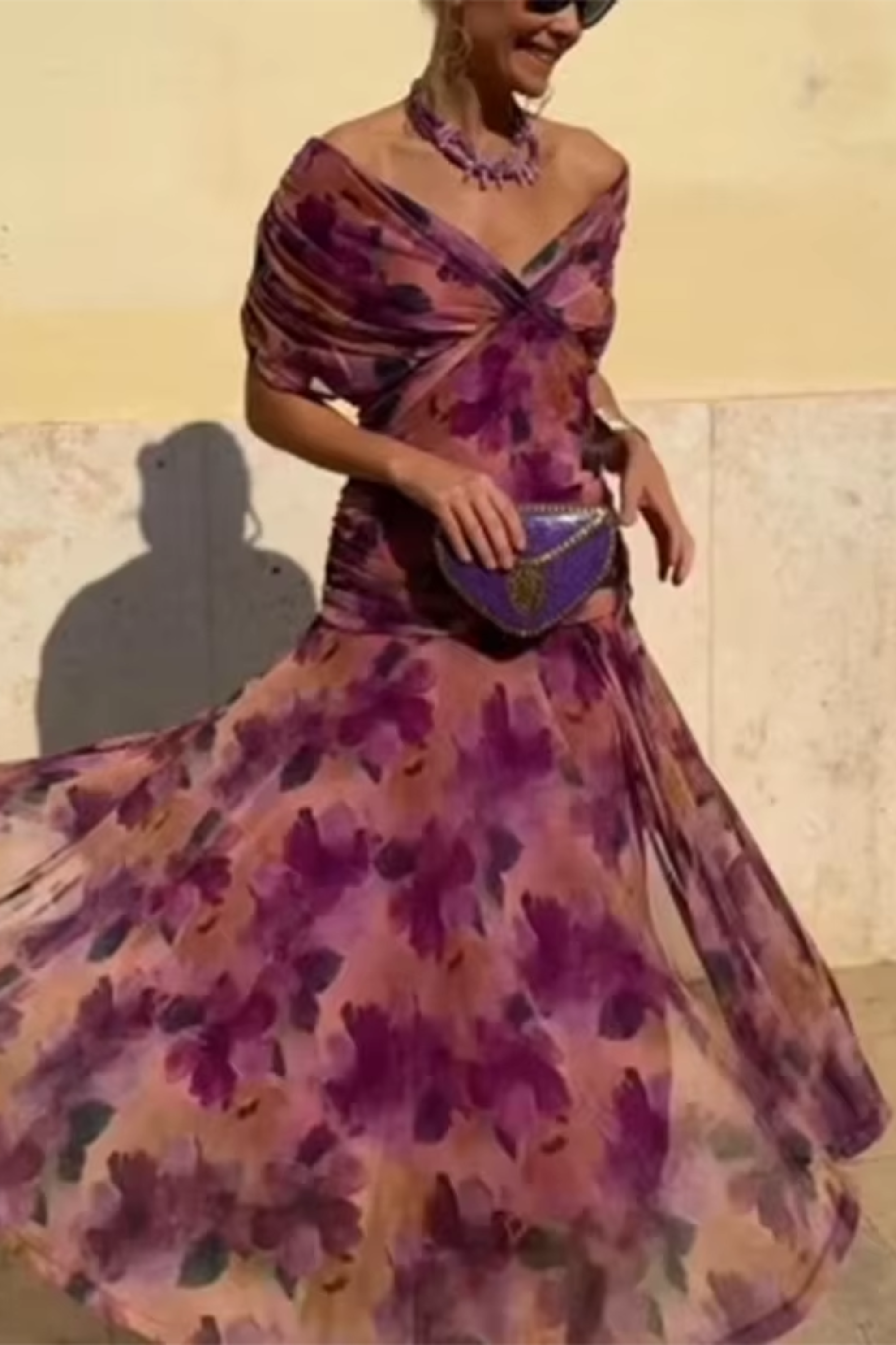 Lorenza™ | Abito maxi elegante con scollo a V