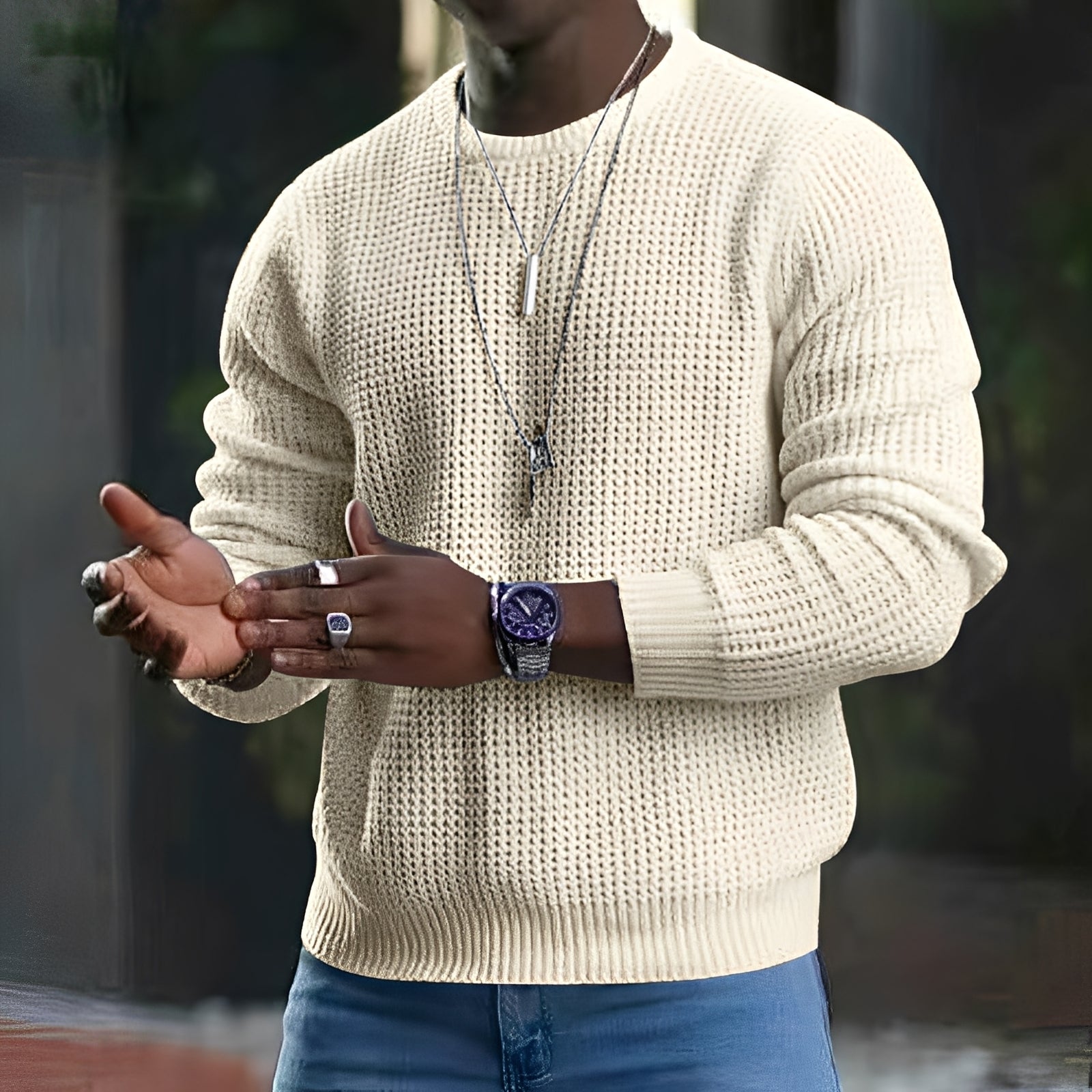 Luke - Maglione a maniche lunghe per uomo