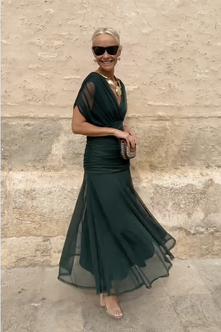Lorenza™ | Abito maxi elegante con scollo a V