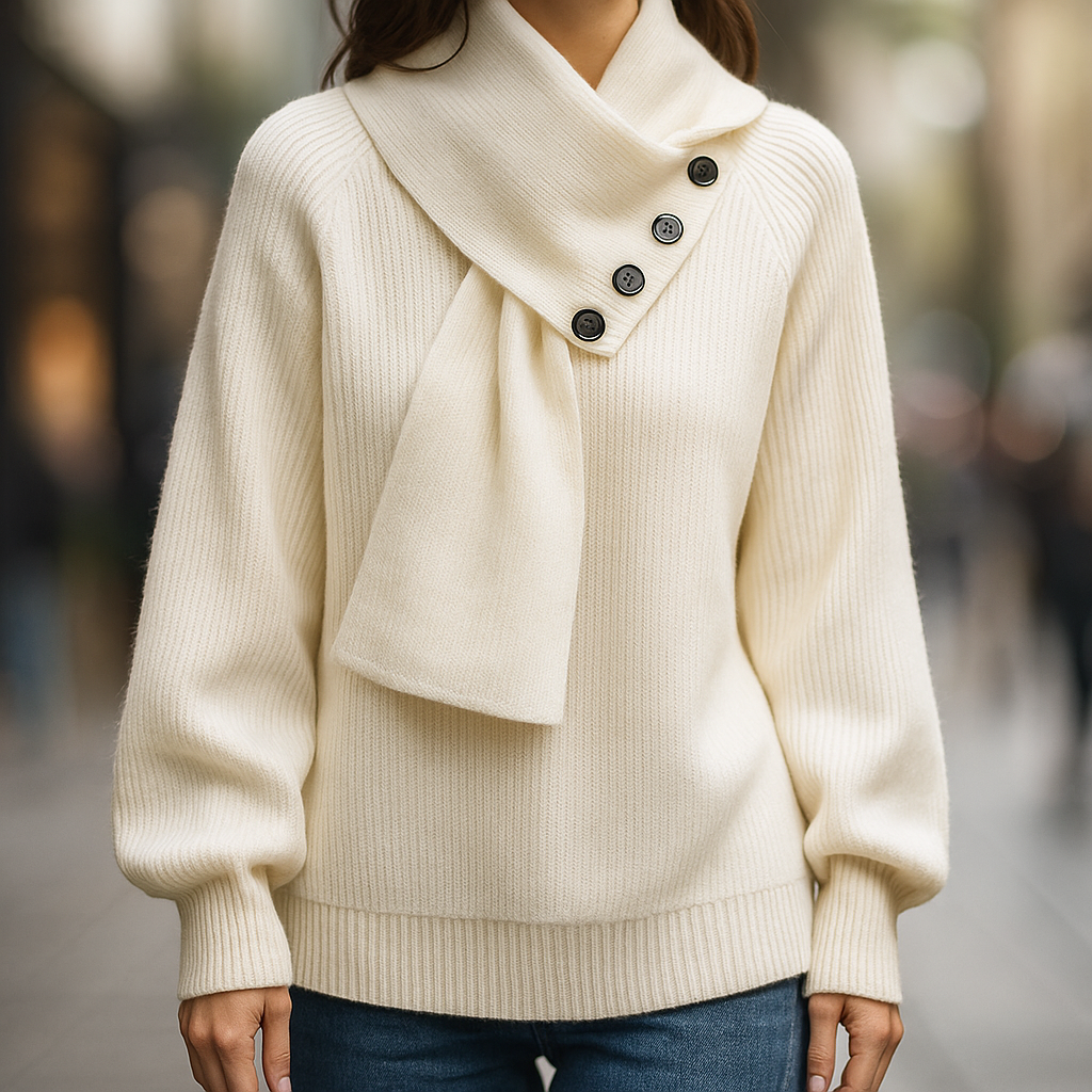 ELZA™|MAGLIONE COLLO SCIARPA
