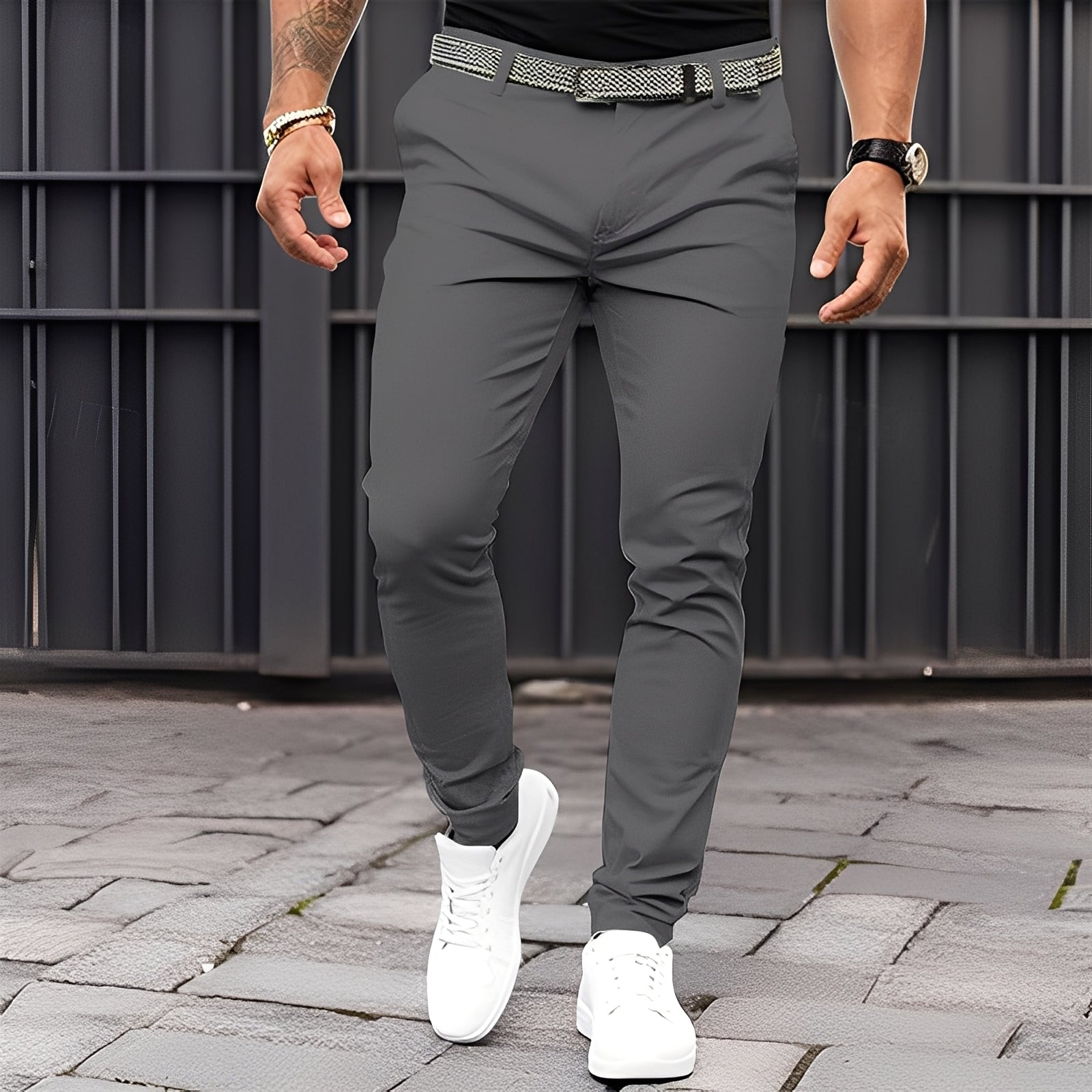Raphael - Pantaloni casual a gamba stretta per uomini