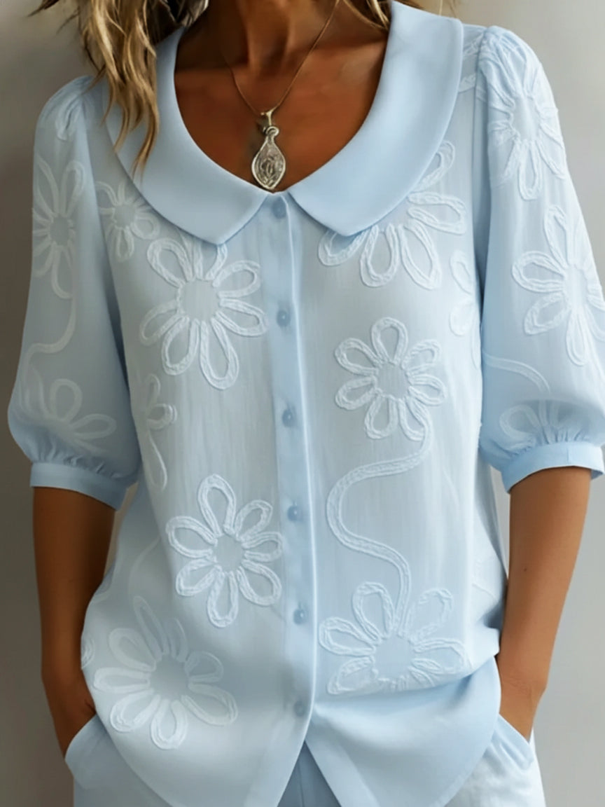 Aurélie™ | Blusa floreale leggera dal fascino naturale