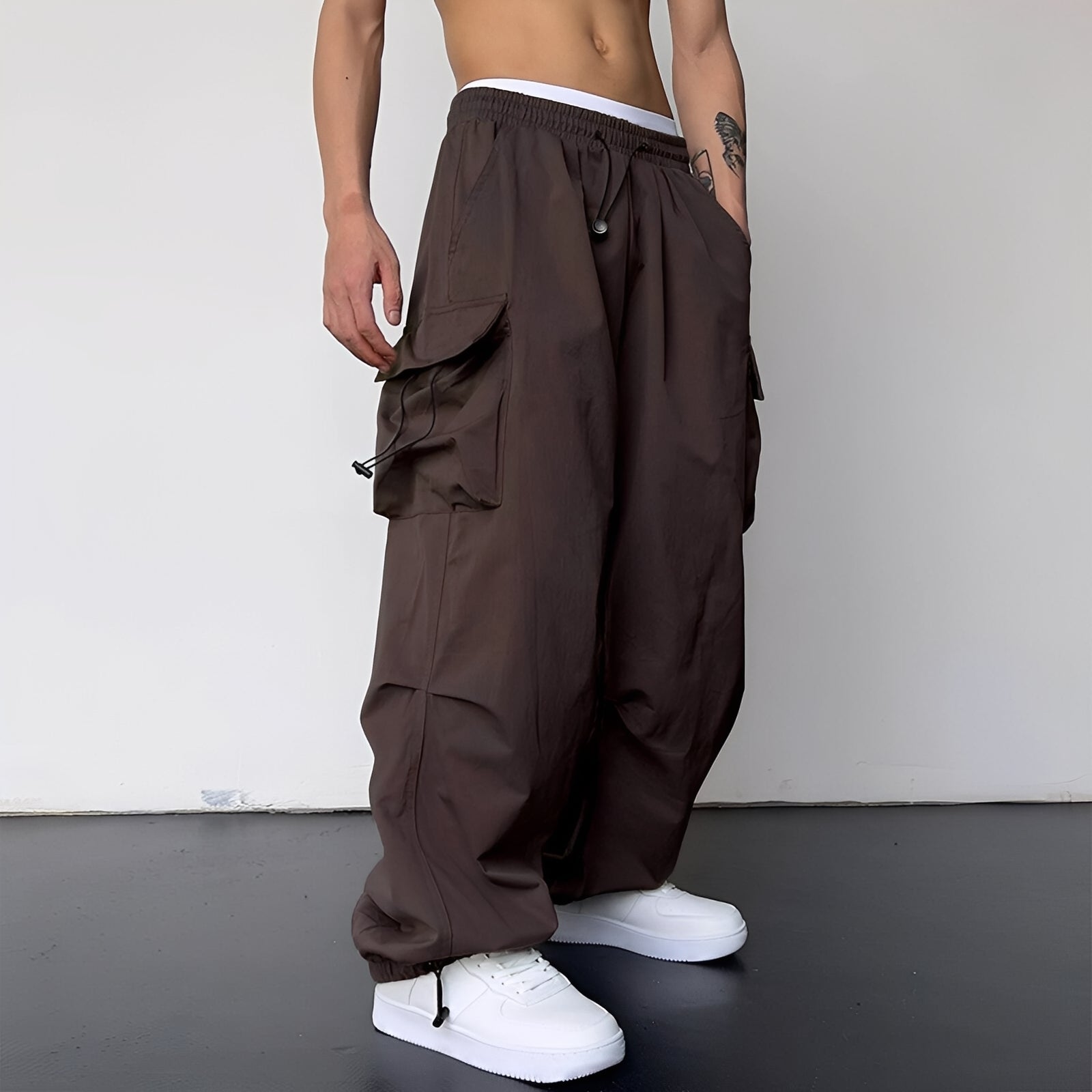 Kaleb - Pantaloni Cargo Baggy Eleganti per Uomo