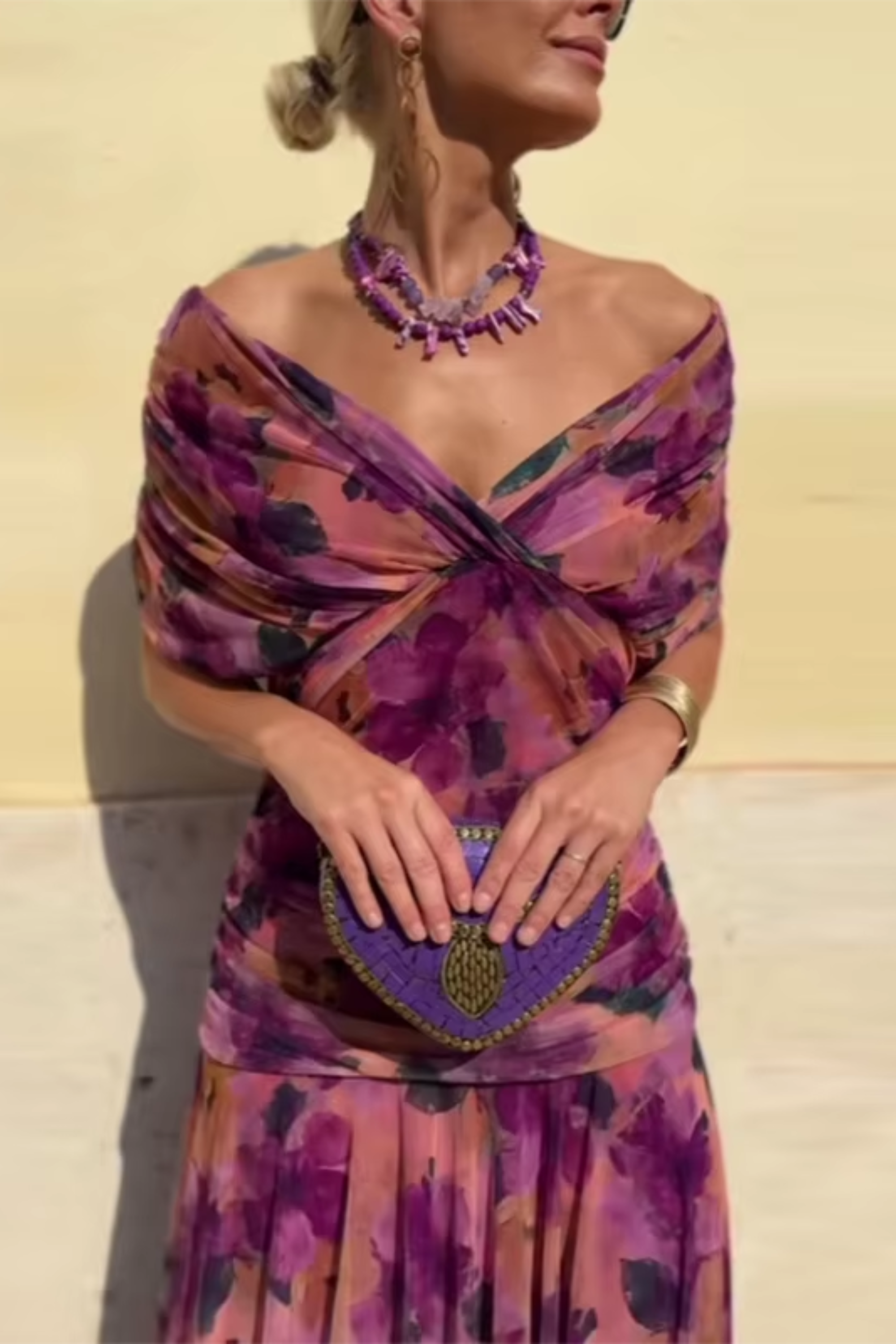 Lorenza™ | Abito maxi elegante con scollo a V