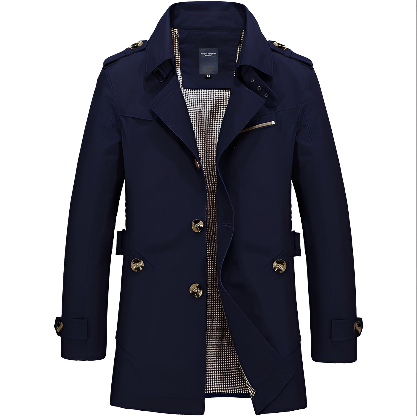 Kolton - Elegante giacca a vento trenchcoat per uomini