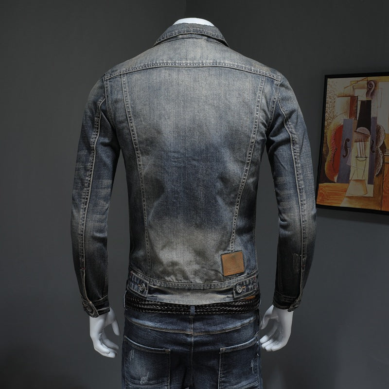 Lennon - Classica giacca di jeans ampia per uomini