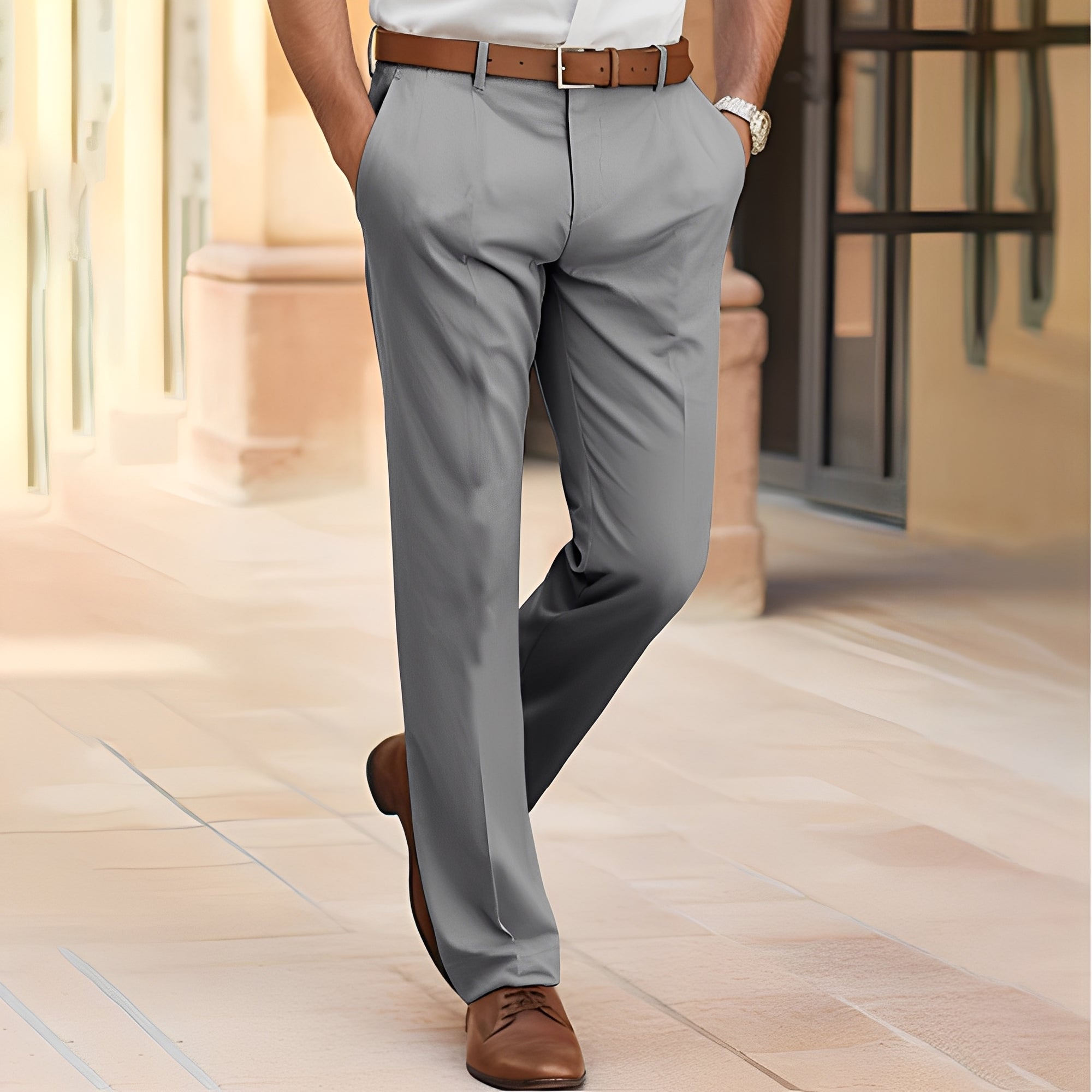 Clayton - Pantaloni formali business per uomini