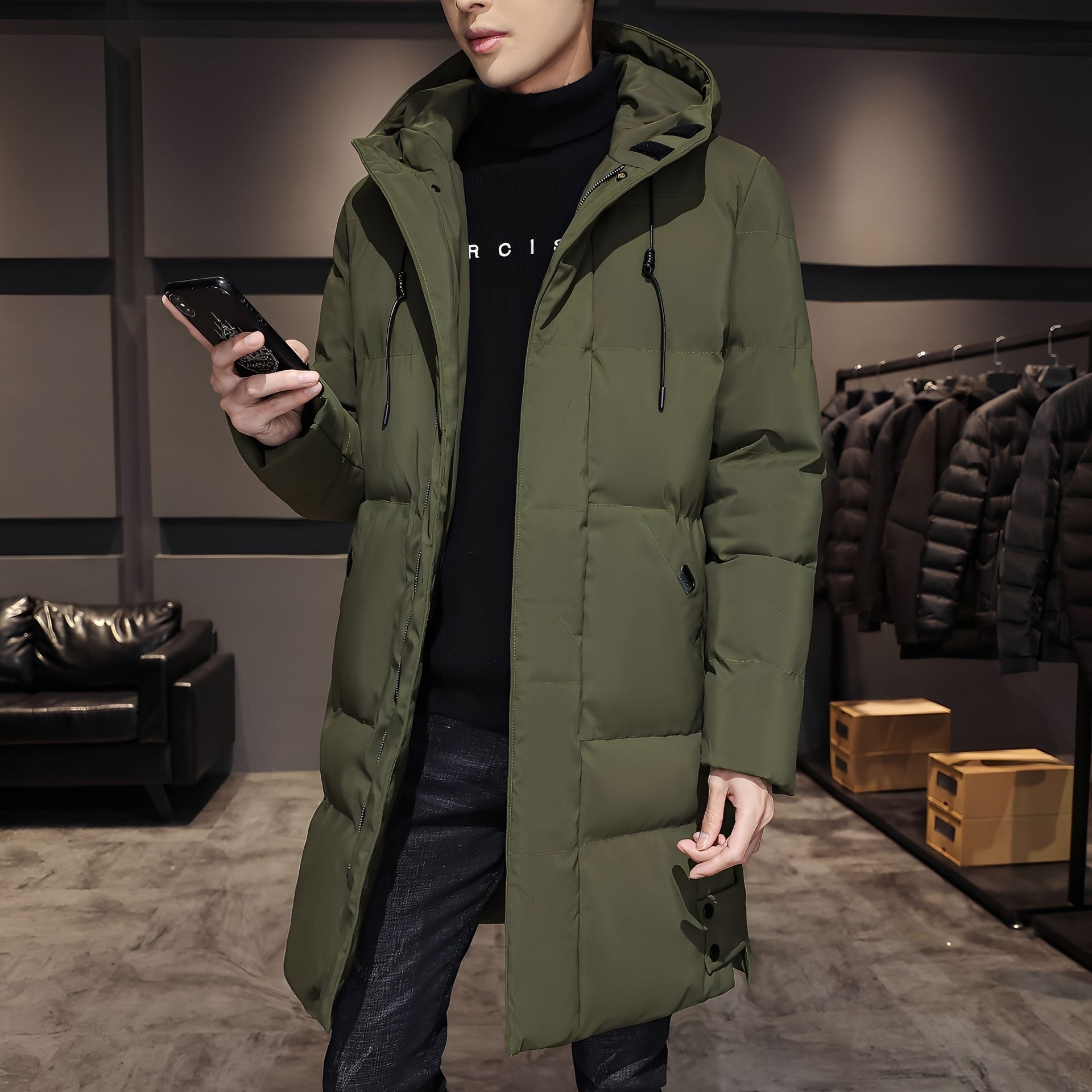 Bryan - Elegante, spessa giacca parka per uomini