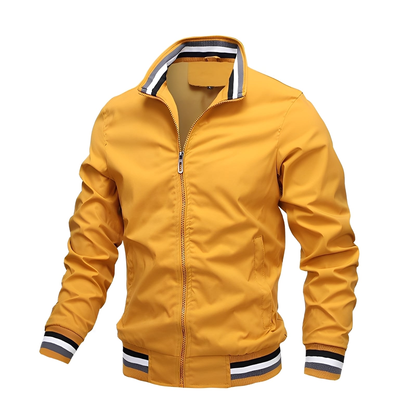 Jeremy - Giacca bomber casual con strisce per uomo