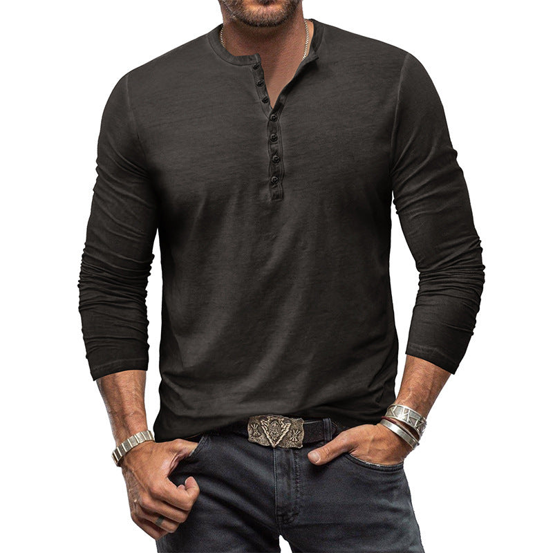 Clifford - Classica camicia lavata con bottoni per uomo