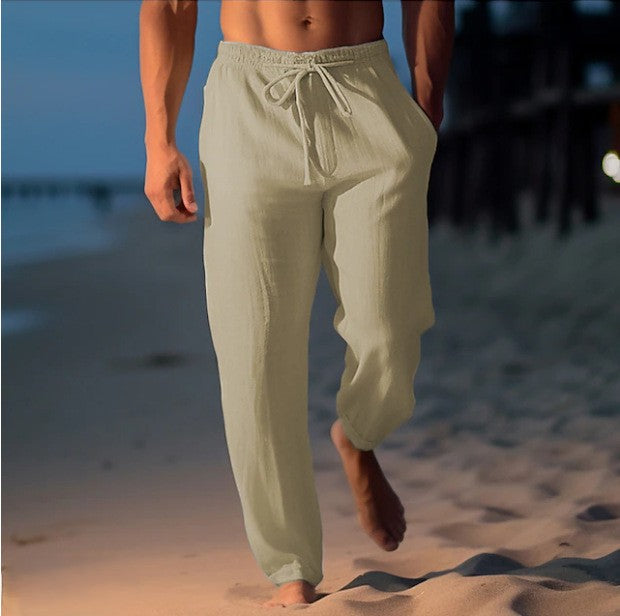 Matthew - pantaloni in lino alla moda da uomo