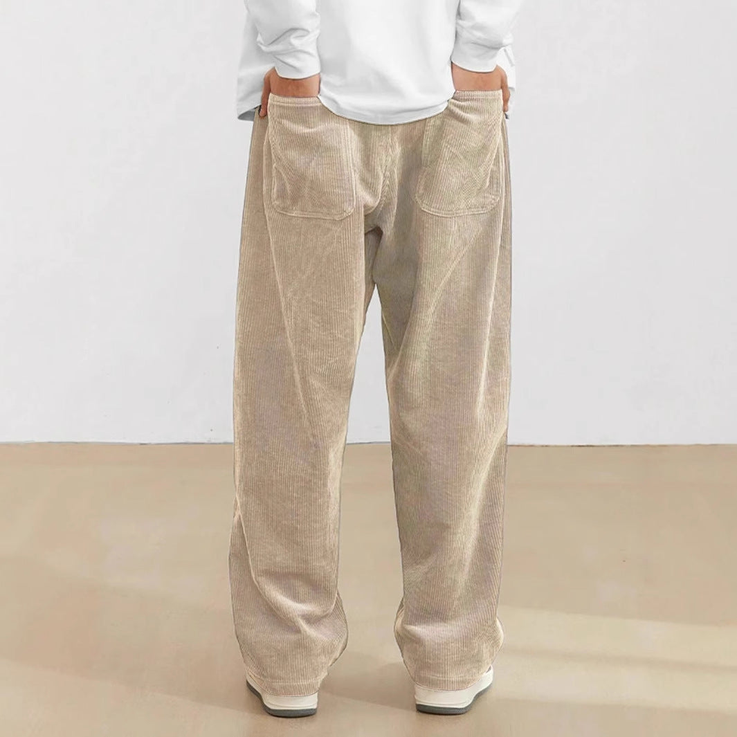 Kenrick - Pantaloni a coste dritti per uomo