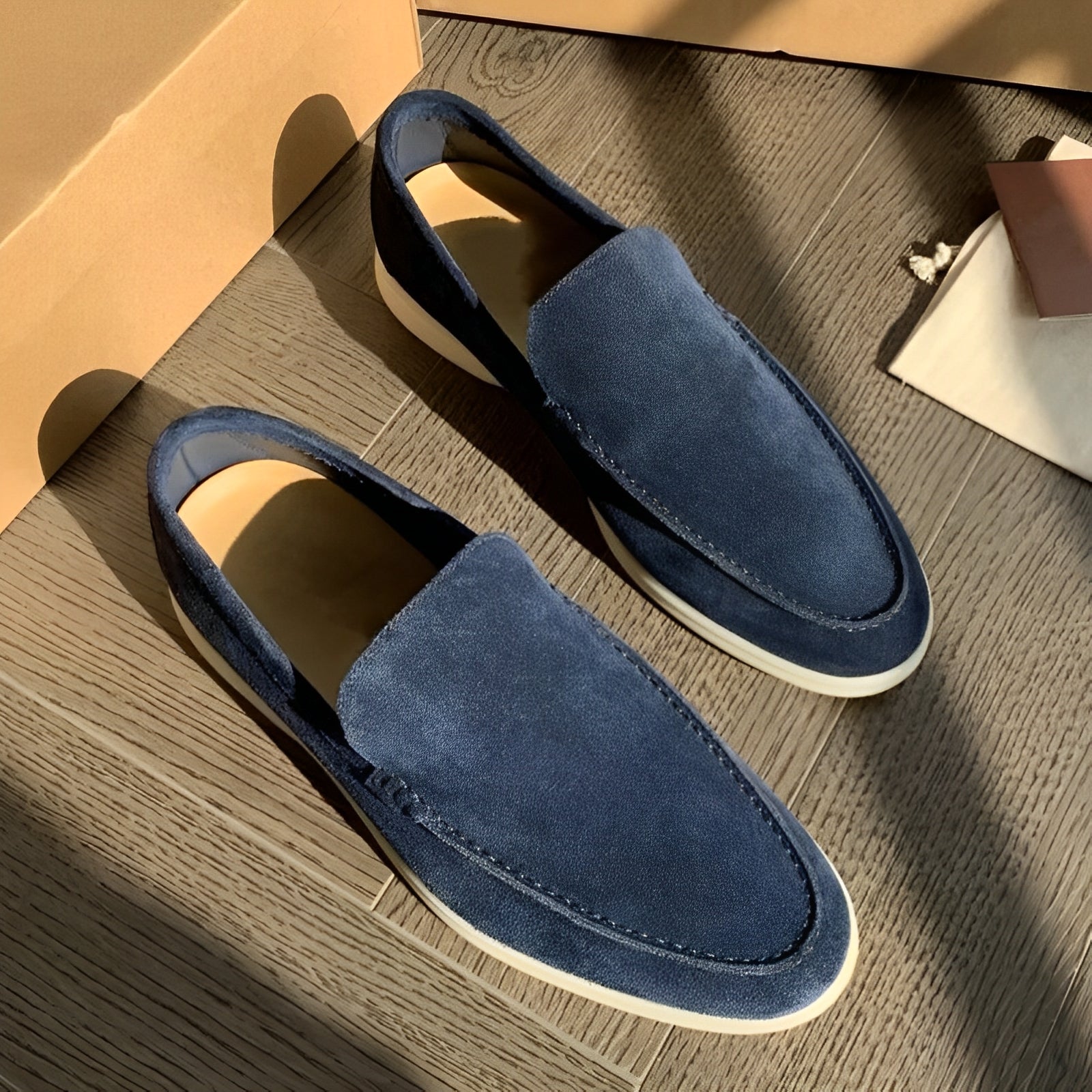 Dominick - Mocassini in pelle scamosciata per uomo