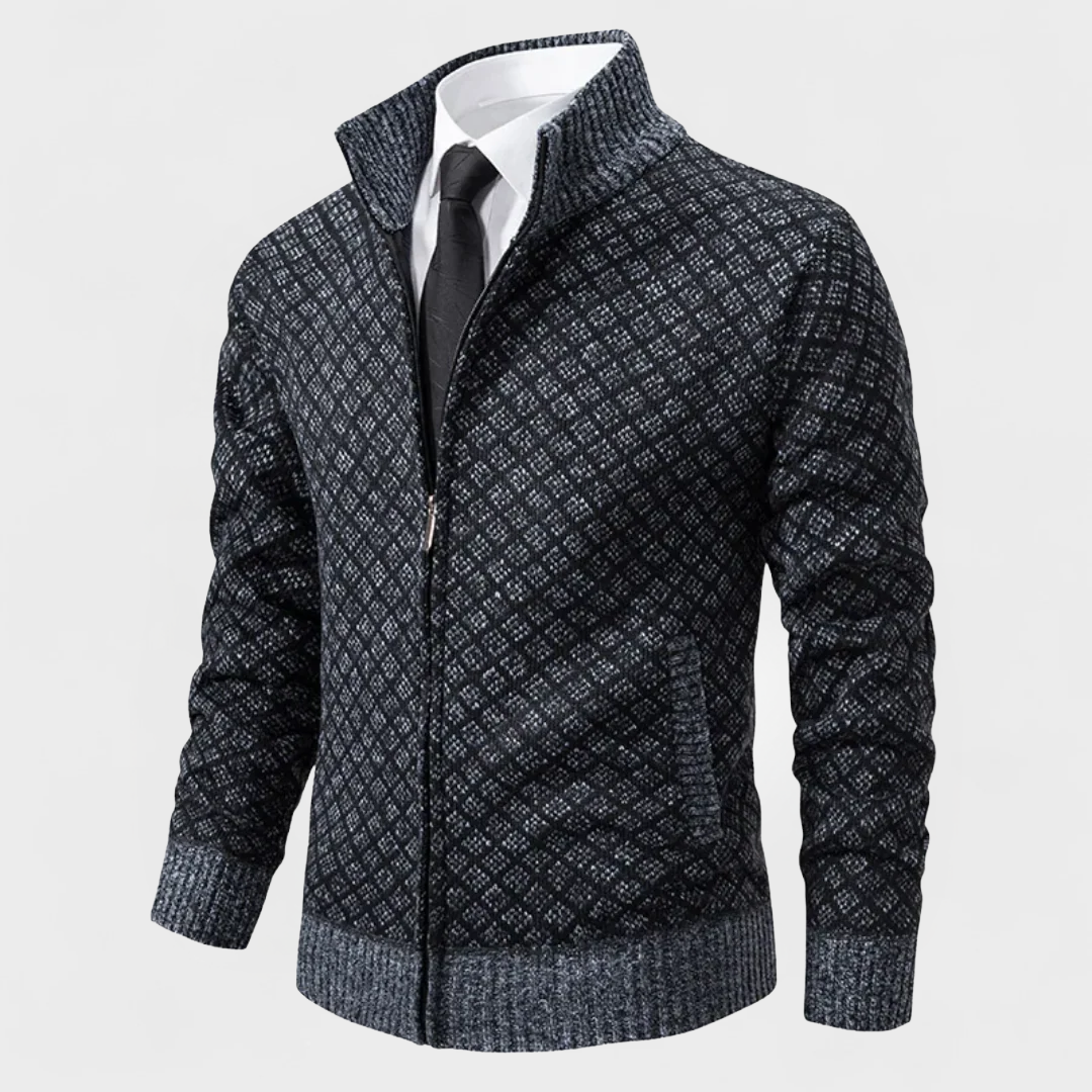 Caius | Maglione Zip-Up Strutturato Moderno