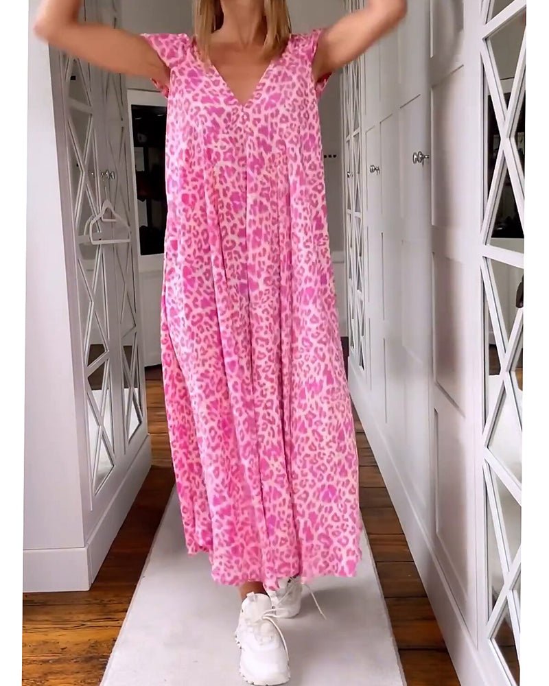 Glaiza | Abito lungo con scollo a V