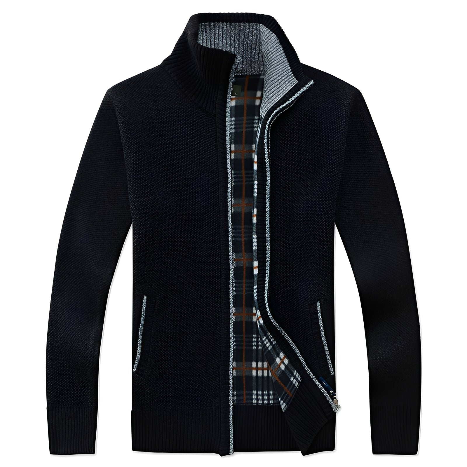 Samson - Giacca casual con fodera in pile per uomo