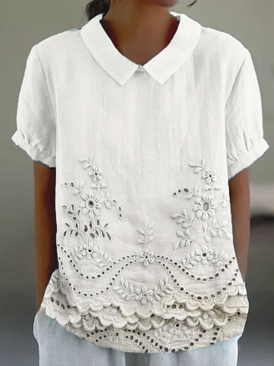 Giulia™ | Camicia Ricamata Floreale