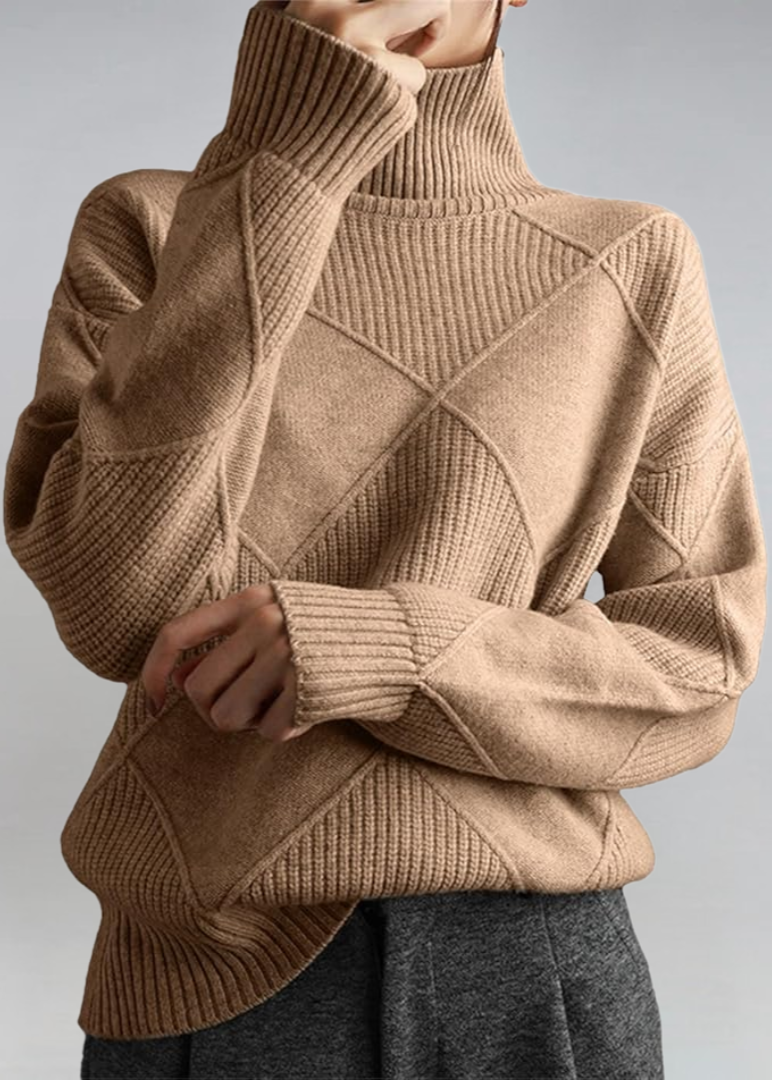 OLIVIA™|MAGLIA COLLO ALTO
