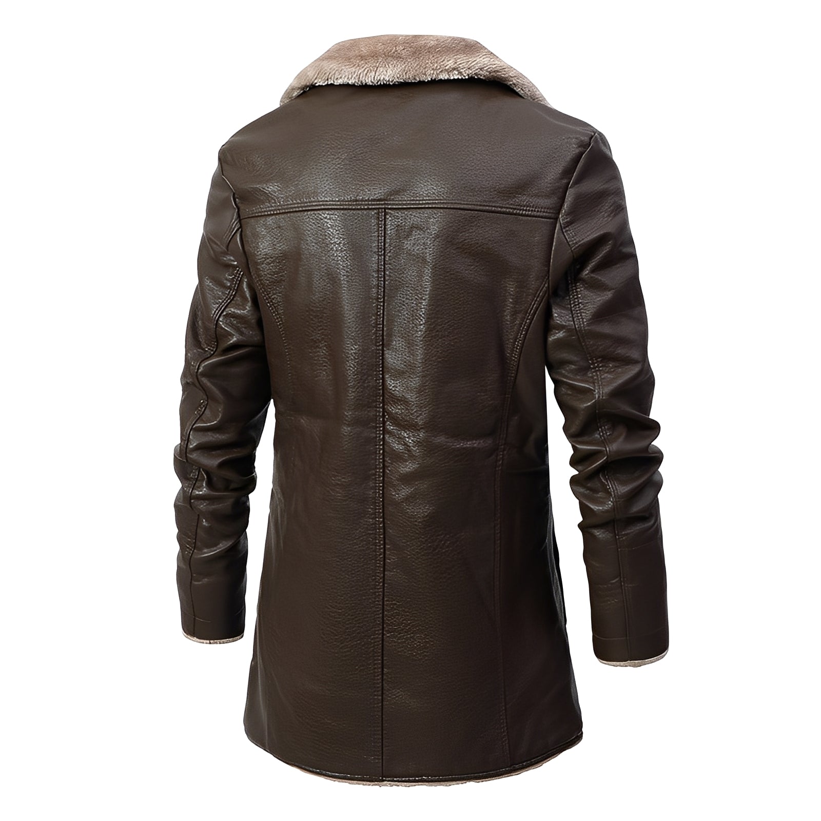 Wilton - Cappotto in pelliccia casuale e caldo per uomini