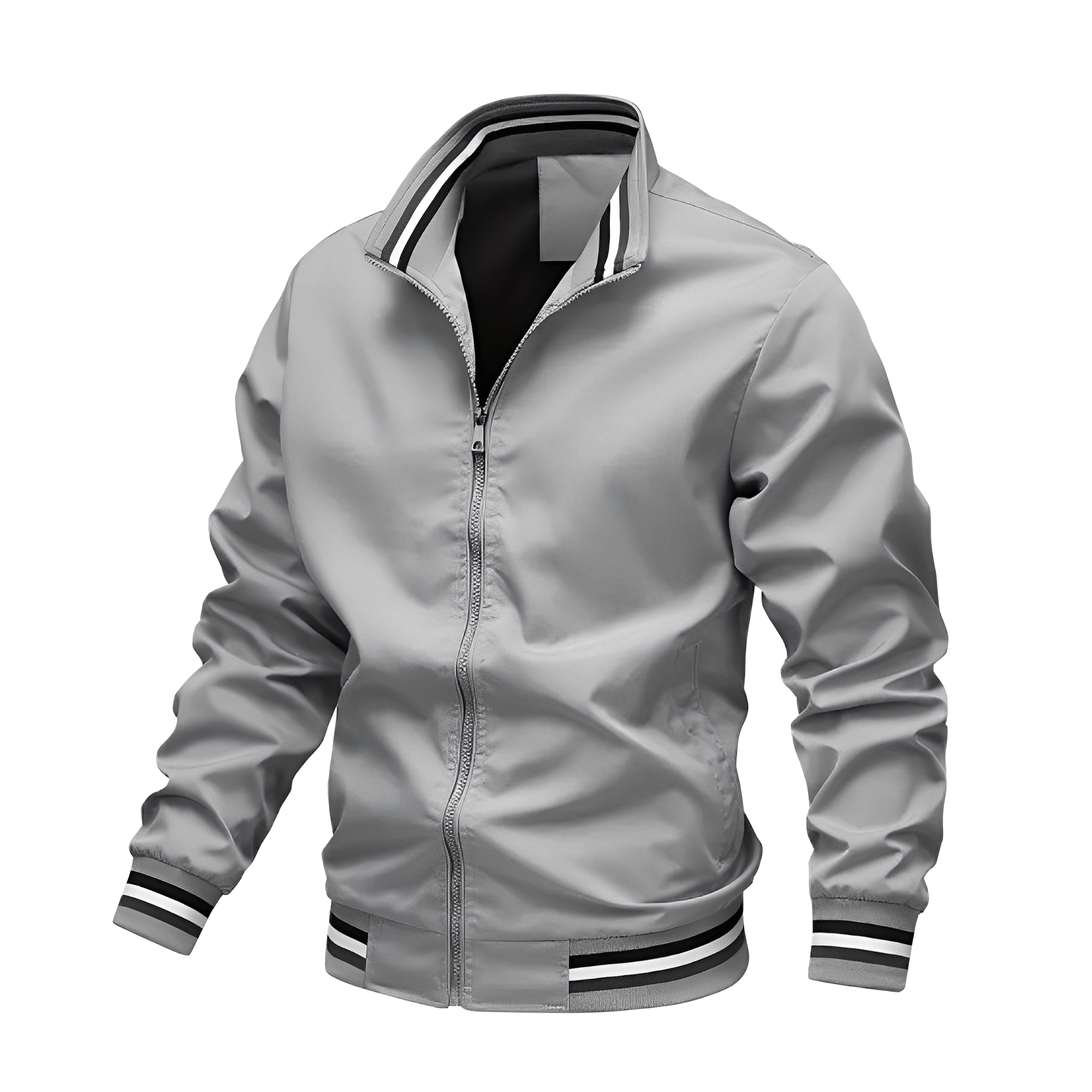 Jeremy - Giacca bomber casual con strisce per uomo