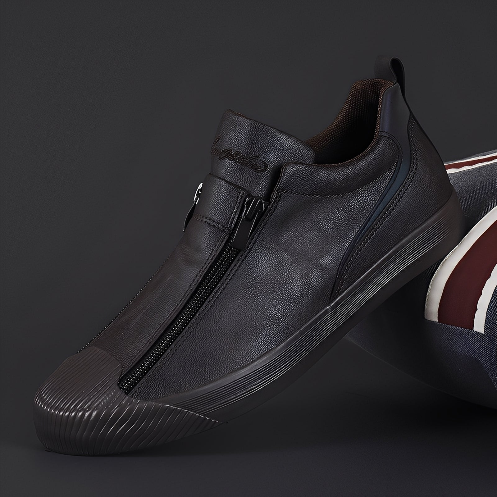 Jerred - Moderni Scarpe in Pelle con Zip per Uomo
