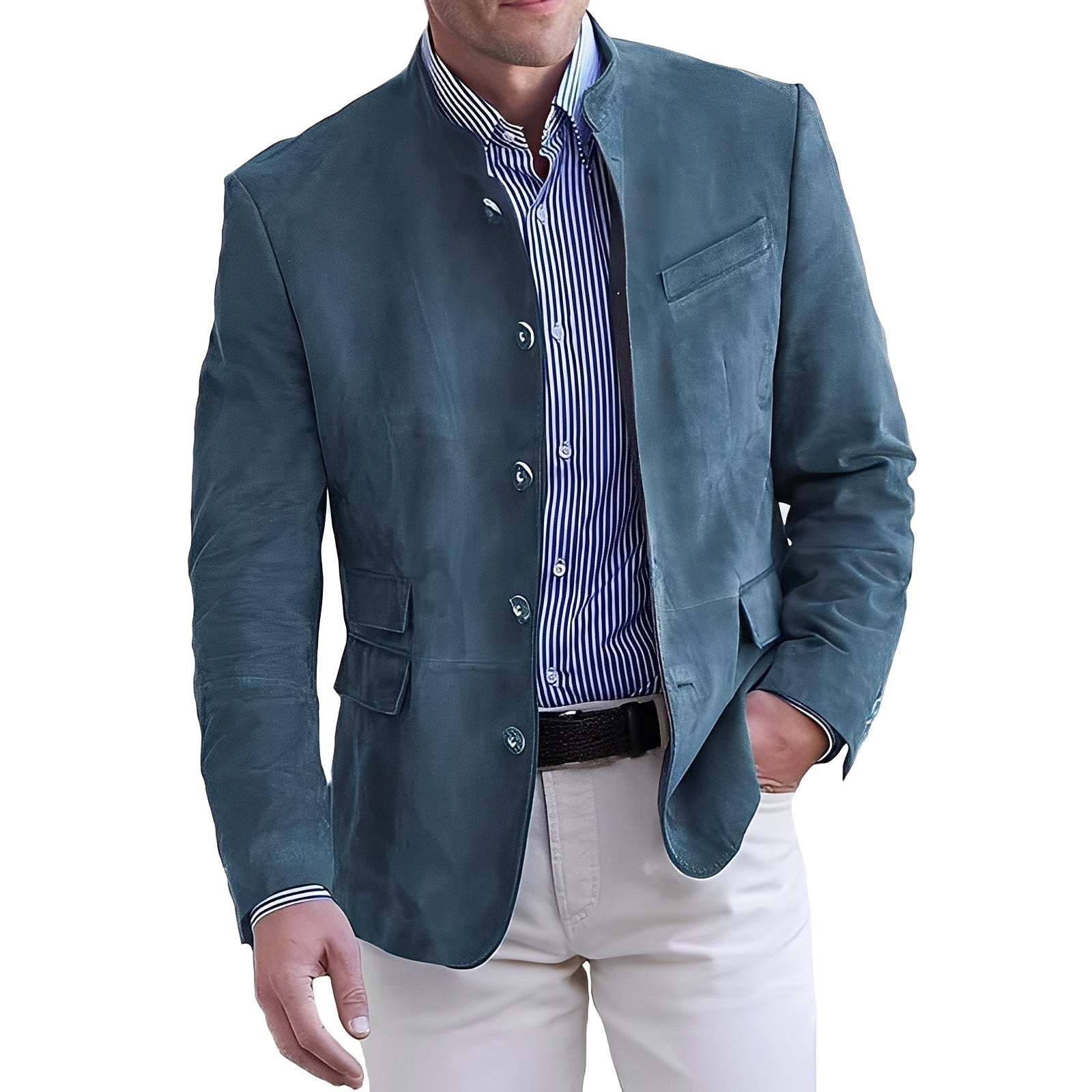 Brenden - Classica giacca casual con bottoni per uomo