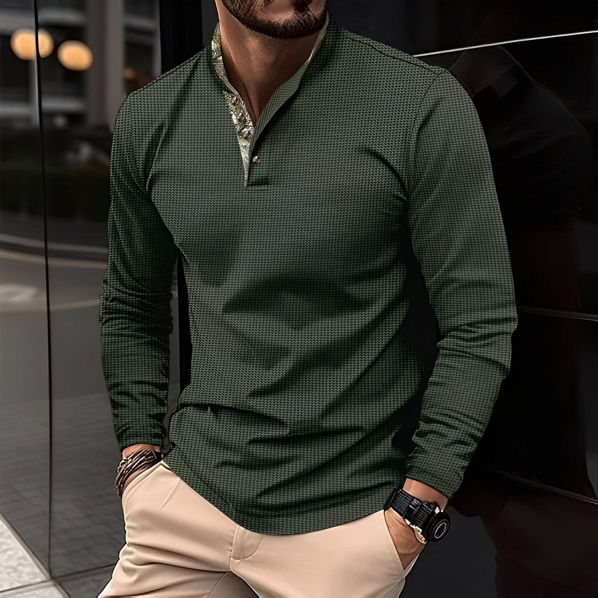 Chester - Moderna Polo con Colletto Revers per Uomo